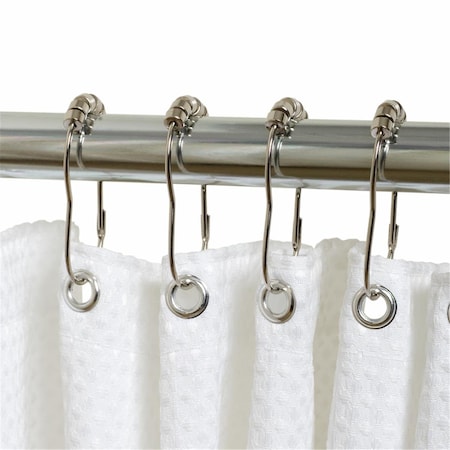 Zenna Home Roller Shower Curtain Rings Metal 4784914